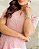 Vestido na laise Bicolor Rose decote gota Midi - Imagem 3