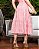 Vestido Realeza detalhes em guipir Rosa Blush - Imagem 4