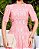 Vestido Realeza detalhes em guipir Rosa Blush - Imagem 5