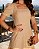 Vestido Cordone detalhes em guipir Bege Ouro - Imagem 5