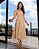 Vestido Cordone detalhes em guipir Bege Ouro - Imagem 1