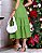 Vestido Cordone detalhes em guipir Verde Pistache - Imagem 4