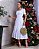 Vestido Cordone detalhes em guipir Branco Neve - Imagem 1