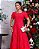 Vestido Cordone detalhes em guipir Vermelho - Imagem 6