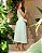 Vestido Assimétrico bordado Margaridas Verde Pastel - Imagem 6