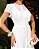 Vestido Renda Guipir Branco off Longuete - Imagem 5