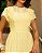 Vestido Renda e Guipir Amarelo Riqueza Longuete - Imagem 5