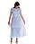 Vestido Renda Guipir azul baby Longuete - Imagem 10