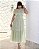 Vestido Renda Guipir Verde claro Longuete - Imagem 4