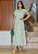 Vestido Renda Guipir Verde claro Longuete - Imagem 11