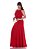 vestido cava americana longo Vermelho - Imagem 5