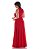 vestido cava americana longo Vermelho - Imagem 2