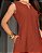 Vestido regata com bolso embutido midi Terracota - Imagem 3