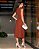 Vestido regata com bolso embutido midi Terracota - Imagem 2