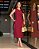 Vestido regata com bolso embutido midi Marsala - Imagem 1