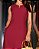 Vestido regata com bolso embutido midi Marsala - Imagem 3
