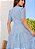 Vestido Princesa na laise Luxo Azul Caribe Midi - Imagem 5