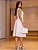 Vestido Bordado Regata e decote gota Branco off - Imagem 2