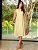 Vestido Regata bordado e decote gota Amarelo Abacate - Imagem 1