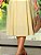 Vestido Regata bordado e decote gota Amarelo Abacate - Imagem 4
