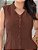 Chemise Tubinho com bolso frontal cor Marrom - Imagem 3