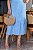 Vestido Bordado com Botões Funcional Azul Caribe Midi - Imagem 4