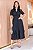 Vestido Bordado com Botões Funcional Preto Midi - Imagem 6
