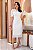Vestido tubinho em Renda Branco off Midi - Imagem 6