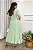 Vestido midi Renda e saia peplum verde menta - Imagem 2