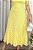 Vestido midi Renda e saia peplum Amarelo - Imagem 4