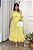 Vestido midi Renda e saia peplum Amarelo - Imagem 1