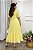Vestido midi Renda e saia peplum Amarelo - Imagem 2