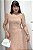 Vestido midi Renda e saia peplum Rose Gold - Imagem 3