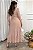 Vestido midi Renda e saia peplum Rose Gold - Imagem 2