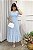 Vestido midi Renda e saia peplum azul bebe - Imagem 5