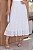 Vestido midi Renda e saia peplum branco off - Imagem 4