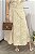 Conjunto bordado de saia midi e blusa bege - Imagem 4