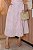 Conjunto bordado de saia midi e blusa Rosa bebe - Imagem 3