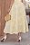 Conjunto bordado de saia midi e blusa Amarelo Manteiga - Imagem 5