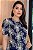 Conjunto bordado de saia midi e blusa azul marinho - Imagem 4