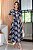 Conjunto bordado de saia midi e blusa azul marinho - Imagem 6