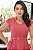 Vestido Midi decote V com cinto Rosa Goiaba - Imagem 3