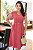 Vestido Midi decote V com cinto Rosa Goiaba - Imagem 4
