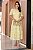 Vestido Realeza detalhes em guipir Amarelo Manteiga - Imagem 1