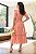 Vestido Realeza detalhes em guipir Salmão - Imagem 2
