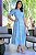 Vestido Realeza detalhes em guipir Azul ceu - Imagem 1