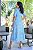 Vestido Realeza detalhes em guipir Azul ceu - Imagem 2