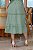 Vestido Midi decote quadrado e duplo babado Verde - Imagem 6