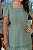 Vestido Midi decote quadrado e duplo babado Verde - Imagem 3
