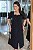 Vestido Midi em corte Alfaiataria e manga flare Preto - Imagem 4